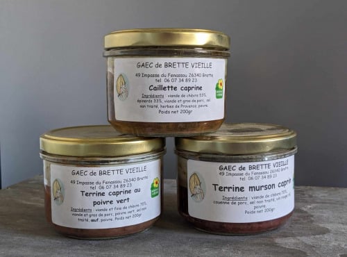 Gaec de Brette Vieille - Trio de terrines caprine