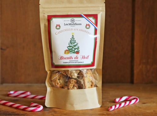 Les Mirliflores - Biscuits de noël - Canistrellis aux amandes 120gr