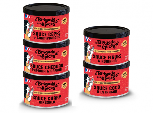 La Brigade des Epices - Lot de 5 sauces déshydratées