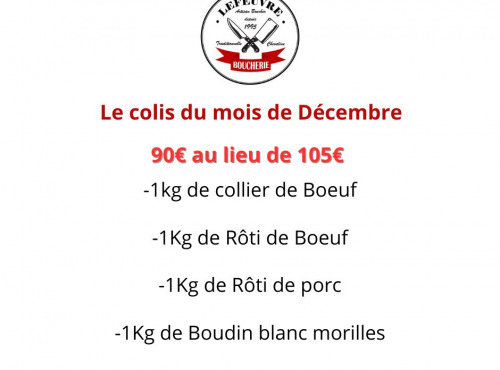 Boucherie Lefeuvre - Colis de Décembre