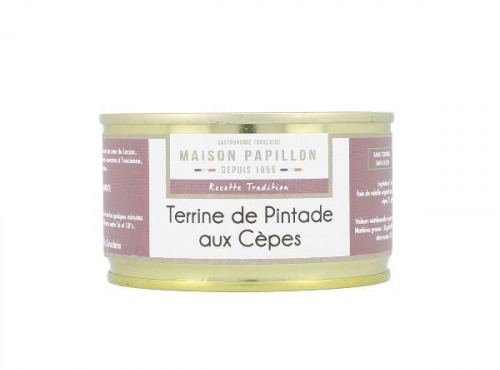 Maison PAPILLON - Artisan depuis 1955 - Terrine de Pintade aux Cèpes 130g