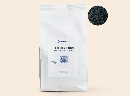 Omie - DESTOCKAGE - Lentilles noires - 500 g