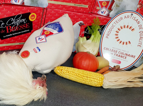 SCEA Des Bressans - Chapon de Bresse AOP effilé - Noël - 4,6kg