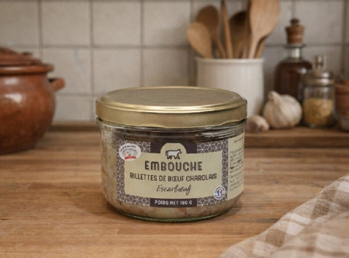 La Maison du Charolais - Rillettes de Bœuf Charolais escarboeuf 180g