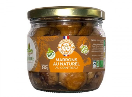 La vallée des chataigniers - Marron naturel BIO Ardèche au cointreau 240gr