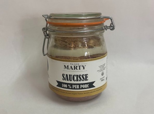 CHARCUTERIE MAISON MARTY - Saucisse 100% Pur Porc 740g