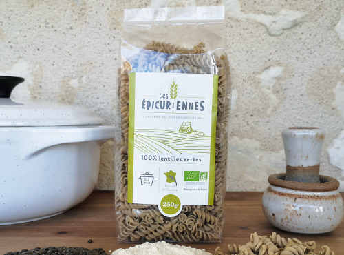La Ferme du Joyeux Laboureur - Pâtes 100% lentilles vertes 250g