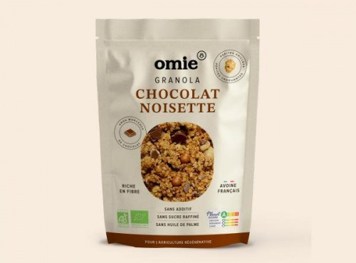 Omie - Granola chocolat noisette - avoine français - 330 g