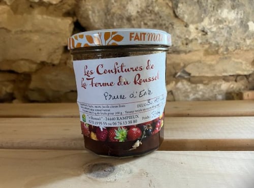 Ferme du Roussel - Confiture de prune myrobolan rouge 330g