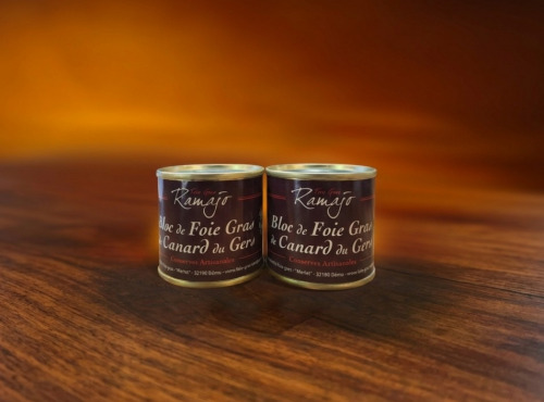 Maison Ramajo - Bloc de foie gras de canard IGP Gers : Lot 2 boites 90g