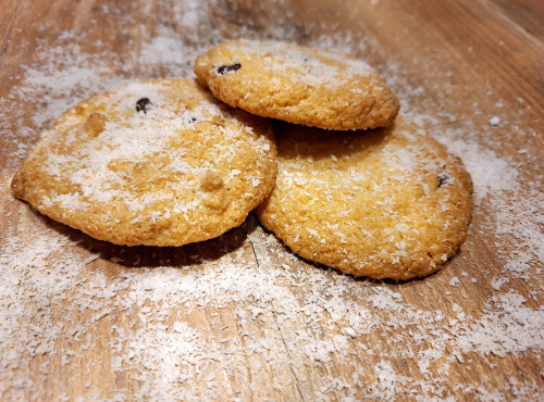 Les Gourmandises de Luline - Biscuit Noix de coco/Pépites de chocolat sans lactose x6