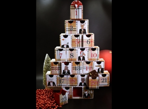 Philippe Segond MOF Pâtissier-Confiseur - Calendrier De L'avent "forêt Burberry" 24 Chocolats Artisanaux