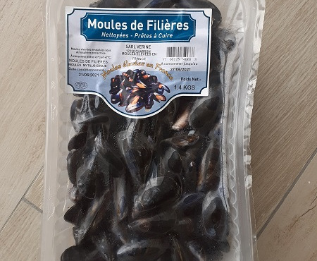 La Criée d'à Côté - Moules de Bouchot STG de Charron (nettoyées) - 1.4 kg