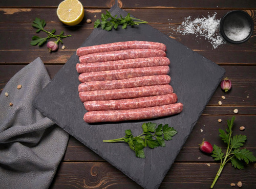 Ferme des Gravelines - Saucisse de poulet fermier BIO nature – x8