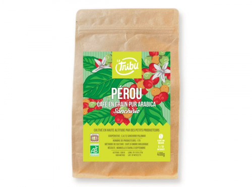 LA TRIBU - Café Sanchirio Pérou Grains 400g Équitable & Bio