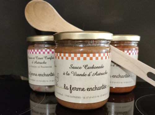 La Ferme Enchantée - Sauce Carbonade à la viande d'autruche 380 gr