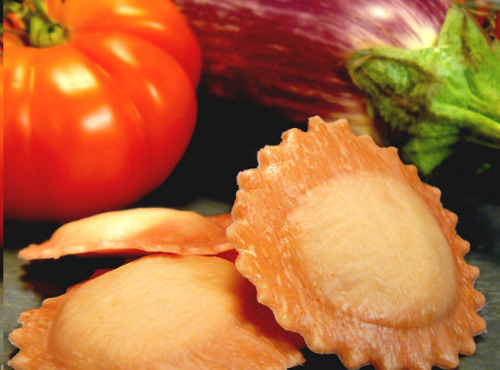 Les Pâtes Côté Mont Blanc - Ravioli Tomate Confite Aubergine