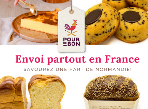 Maison Héron père et filles - Offre Découverte: 1 flan 6 pers + 1 brioche + 4 tigrés + 1 sportif