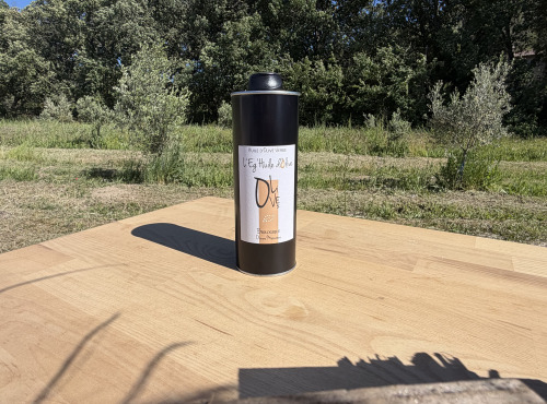 Le Moulin à Olives d’Éguilles - Huile d'Olive Olives Maturées - AOP Biologique - Bidon 500 mL