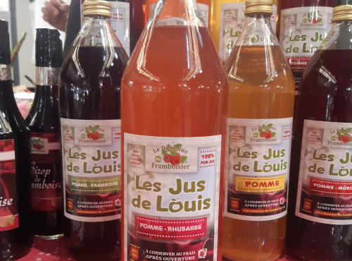 Le Domaine du Framboisier - Jus Pomme/Rhubarbe 100% Pur Jus