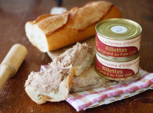 La ferme d'Enjacquet - Rillettes de Canard au Foie Gras 200g X10