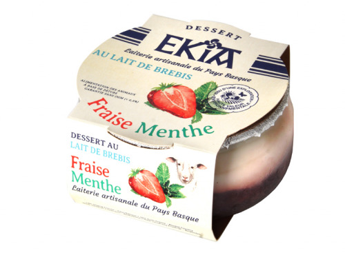 Bastidarra - Ekia - Douceur De Brebis - Fraise Menthe - 4 Pots