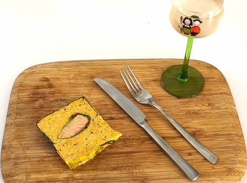 Traiteur Gourmet d'Alsace - Terrine de truite aux épices 2 tranches 200Gr