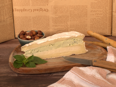 Fromage Gourmet - Brie au Basilic Maison 1kg