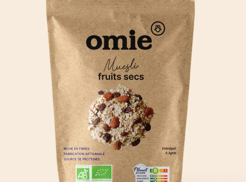 Omie - Muesli fruits secs - avoine français - 340 g