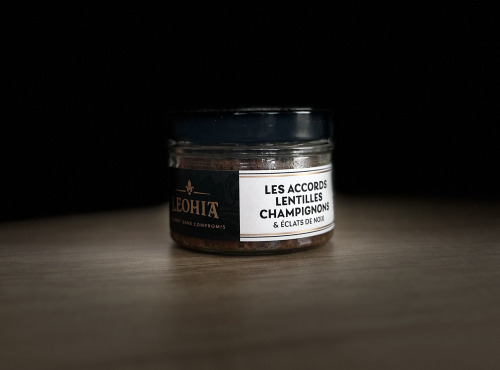 Leohia - Les Accords Lentilles, Champignons & Eclats de Noix 190g