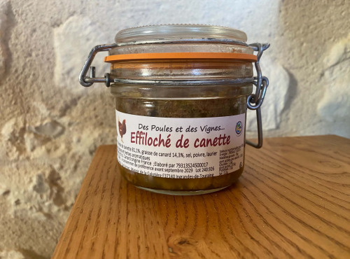 Des Poules et des Vignes à Bourgueil - Effiloché de canette
