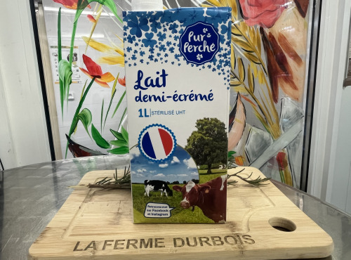 La Ferme Durbois - Lait demi ecrémé Pur Perche - 1l