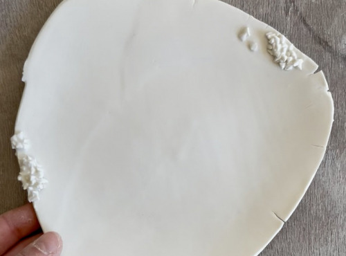 Atelier Eva Dejeanty - Assiette Minéral White