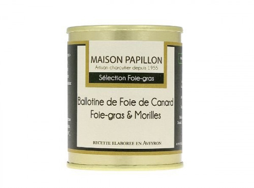 Maison PAPILLON - Artisan depuis 1955 - Ballotine de Foie de Canard et de Morilles 130g