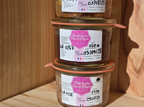 Bocal Bigourdan - Lot porc Noir de Bigorre - 3 terrines