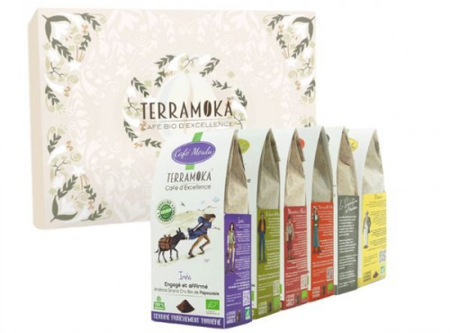 TERRAMOKA - Coffret découverte café x6 étuis moulu