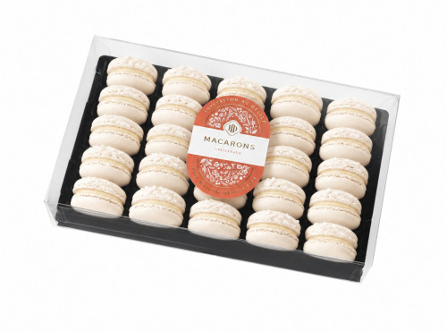 Invitation au Délice - Coffret Mono-parfum - 25 Macarons Noix de Coco