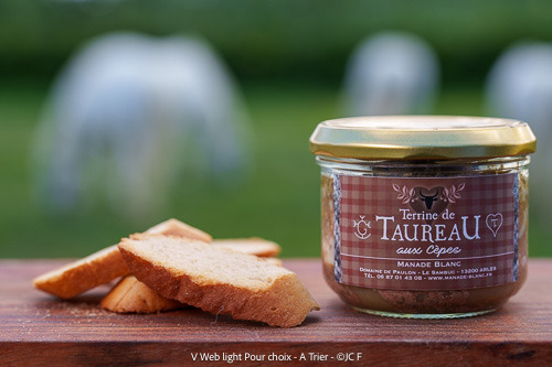 Manade Blanc - Terrine de taureau aux cèpes 170g