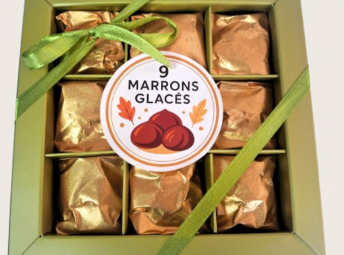 Nougats Laurmar - Coffrets de 9 marrons glacés