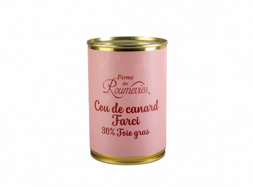 La Ferme des Roumevies - Cou de canard farci 30 % de foie gras entier 350g