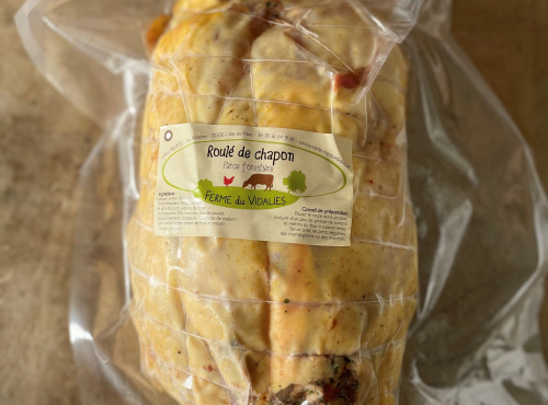 Ferme du Vidalies - [Précommande] Roulé de chapon farce truffée ≈ 3 kg