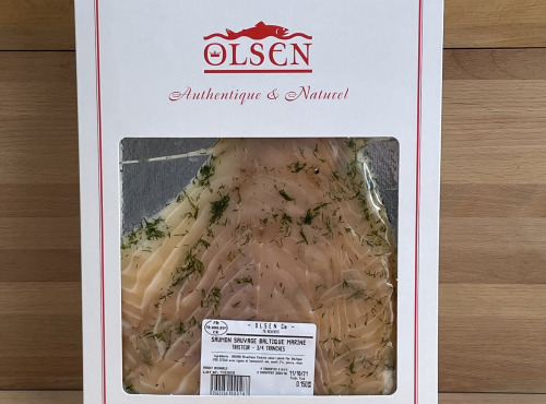Olsen - Saumon sauvage baltique mariné à l'aneth 3/4trs - 150g