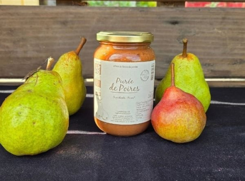 Le verger bio de Quinsac - Purée de poire 370gr BIO et DEMETER