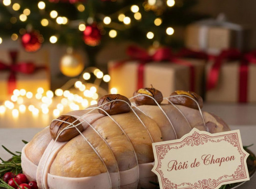 Ferme de la Paumerais - [Précommande] ROTI DE CHAPON FARCI - 1 Kg
