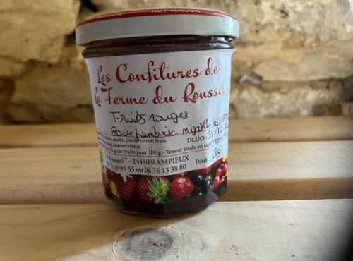 Ferme du Roussel - Confiture de fruits rouges 190g