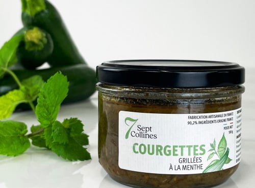 Sept Collines - Tartinable apéritif  - Courgettes Grillées à la Menthe 200 g