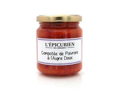 L'Epicurien - COMPOTEE DE POIVRONS A L'AIGRE DOUX