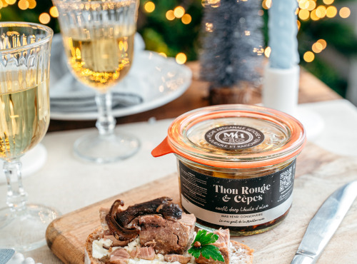 Mas Henri - Thon rouge et Cèpes confit dans l'huile d'olive recette de Noël