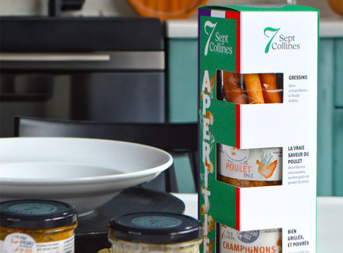 Sept Collines - Coffret Apéritif contenant 2 recettes récompensées aux Epicures + gressins à l'huile d'olive