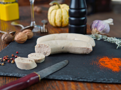 La Ferme du Chaudron - Boudin blanc truffé Bio 240gr (2 pièces)